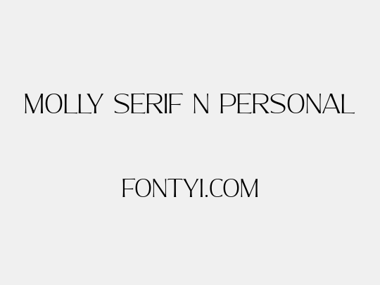 Molly Serif N PERSONAL