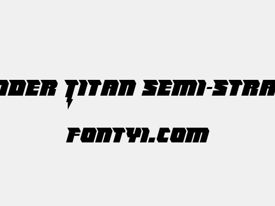 Thunder Titan Semi-Straight