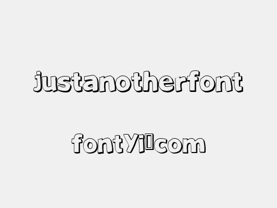 JustAnotherFont