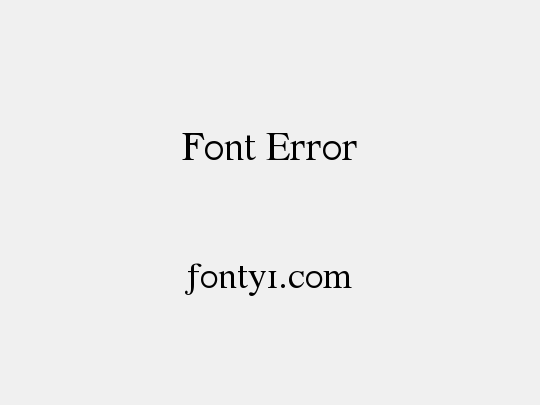 Font Error