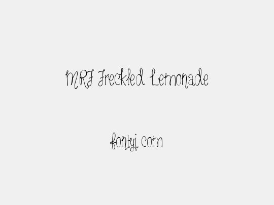 MRF Freckled Lemonade