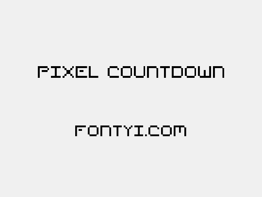 Pixel Countdown