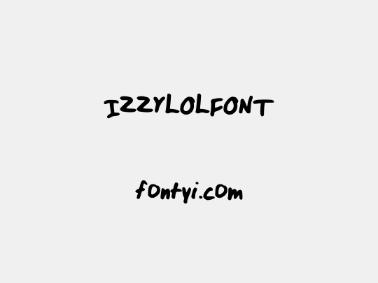 IZZYLOLFONT