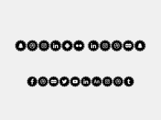 social icons