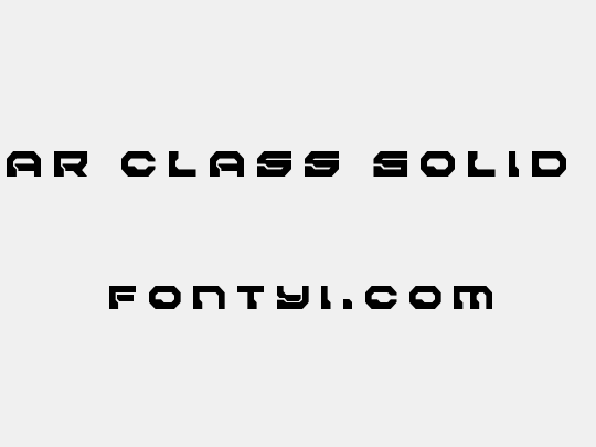Pulsar Class Solid Title