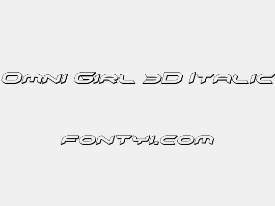 Omni Girl 3D Italic