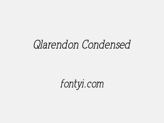 Qlarendon Condensed