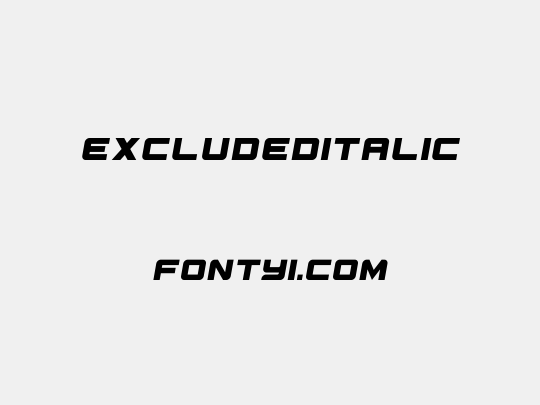 ExcludedItalic