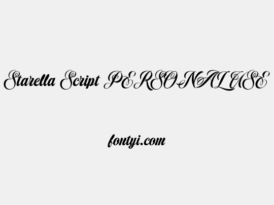 Starella Script PERSONAL USE