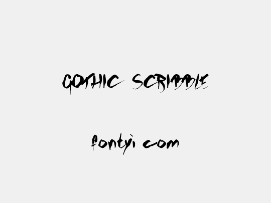 GOTHIC SCRIBBLE