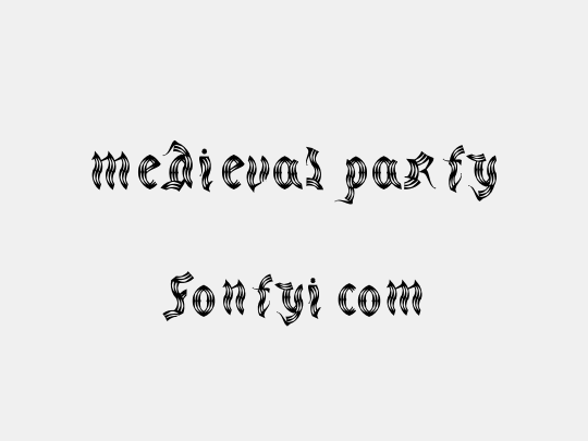 medieval party
