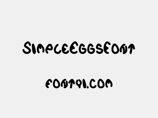 SimpleEggsFont