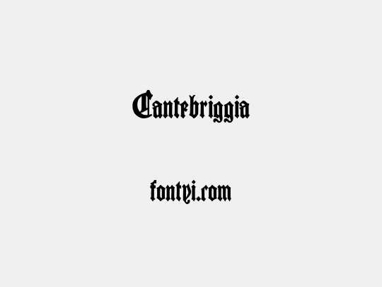Cantebriggia