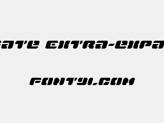 Dan Stargate Extra-expanded Italic