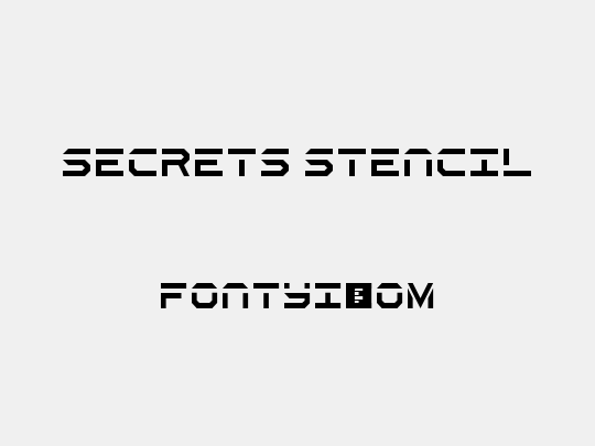 Secrets Stencil