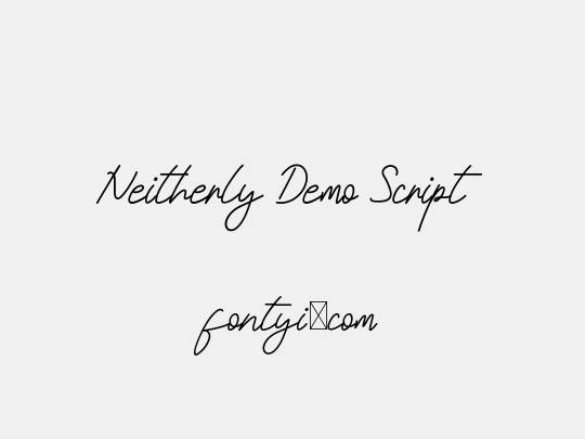 Neitherly Demo Script