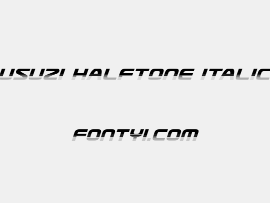 Usuzi Halftone Italic