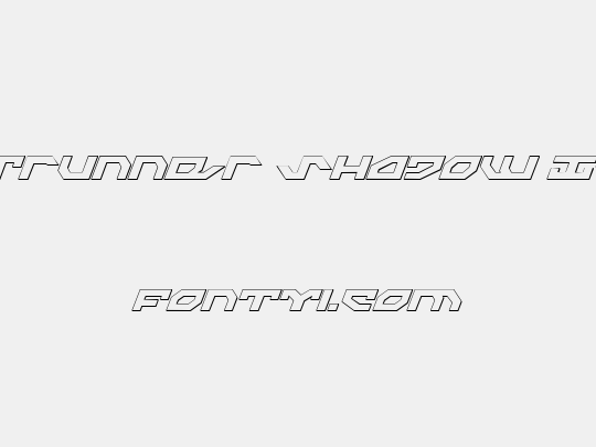 Nightrunner Shadow Italic