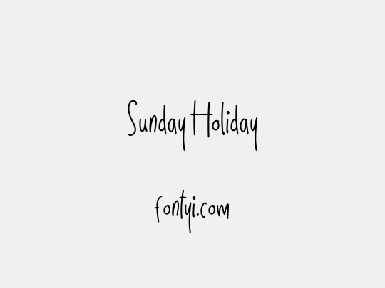 Sunday Holiday