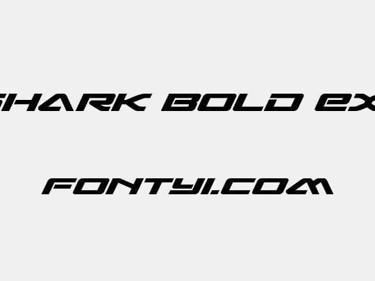 Sabre Shark Bold Expanded