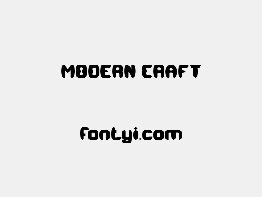 MODERN CRAFT