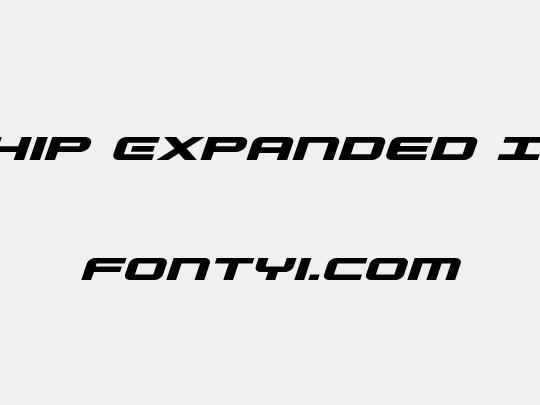 Gunship Expanded Italic