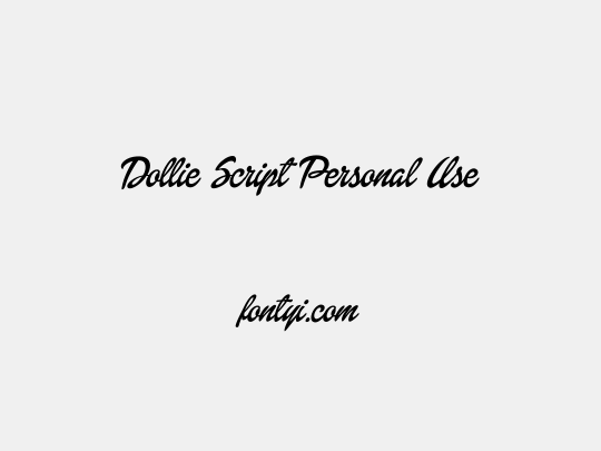 Dollie Script Personal Use