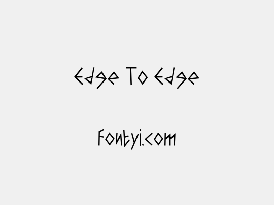 Edge To Edge