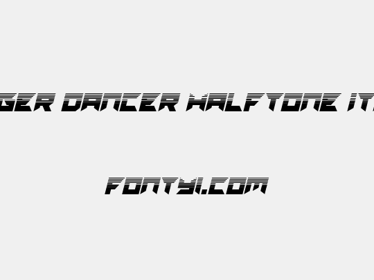 Dagger Dancer Halftone Italic