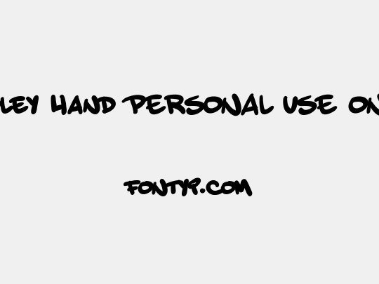 Toley Hand PERSONAL USE ONLY
