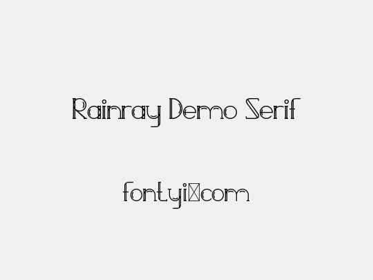 Rainray Demo Serif