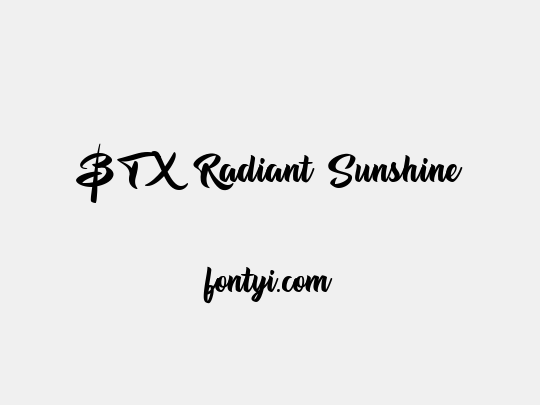 BTX Radiant Sunshine