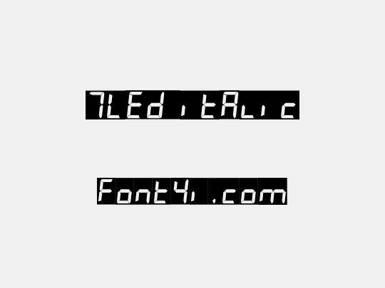 7LED italic