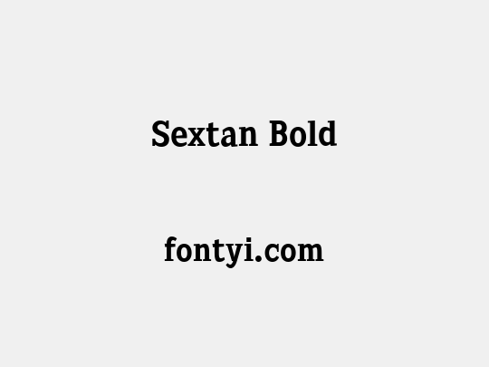 Sextan Bold