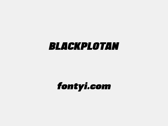 BLACKPLOTAN