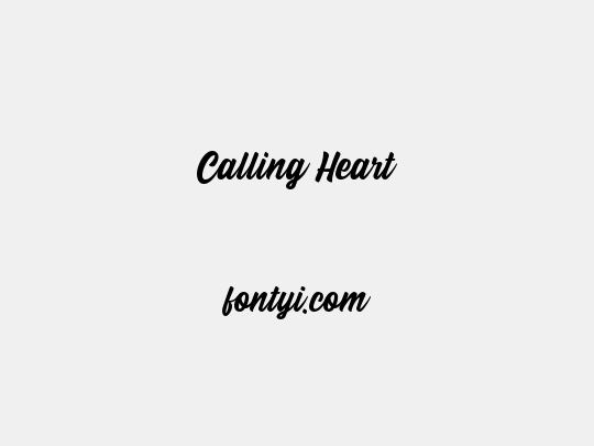 Calling Heart