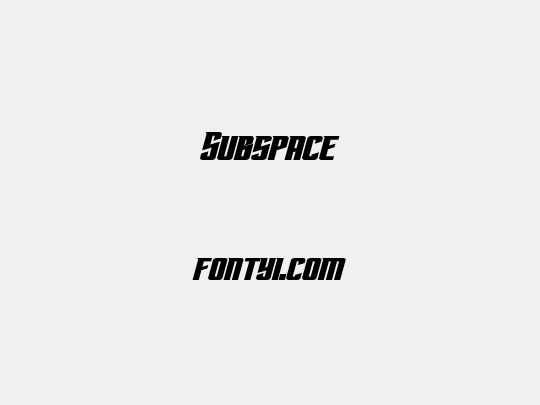 Subspace