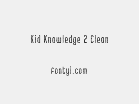 Kid Knowledge 2 Clean