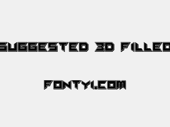 Suggested 3D Filled