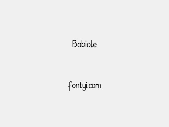Babiole