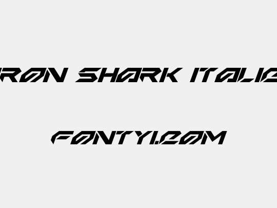 Iron Shark Italic