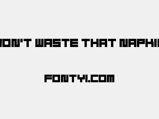 Don't Waste That Napkin