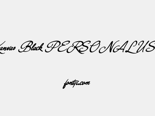 Kanvas Black PERSONAL USE