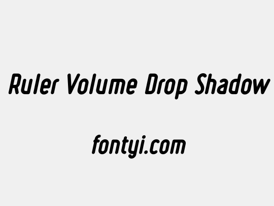 Ruler Volume Drop Shadow