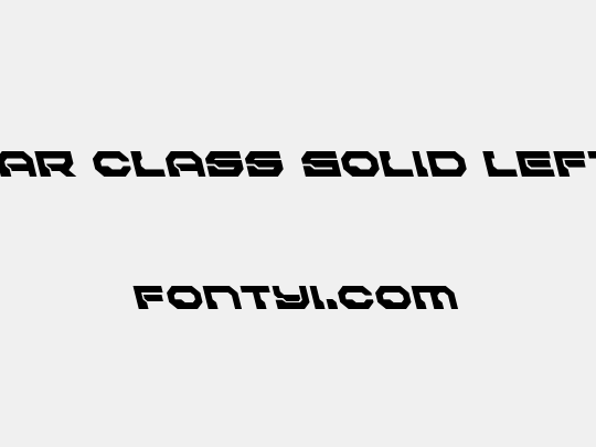 Pulsar Class Solid Leftalic