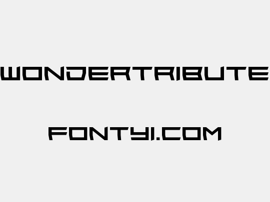 Wondertribute