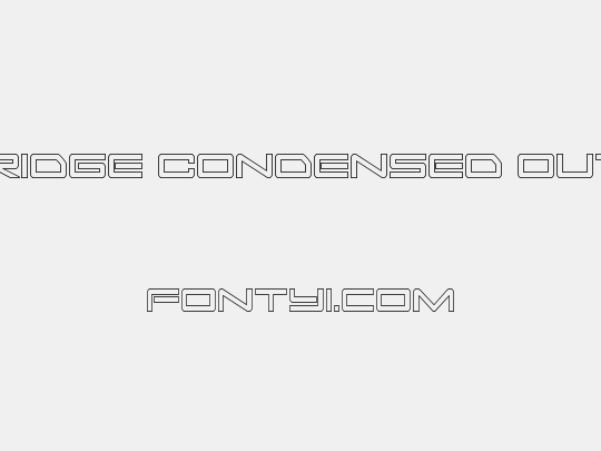 Sky Ridge Condensed Outline