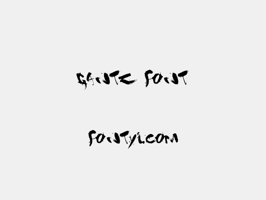 gantz font