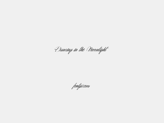 Dancing in the Moonlight