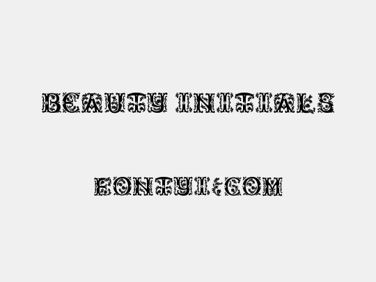 Beauty Initials